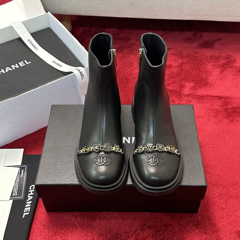 Ch*el leather shoes